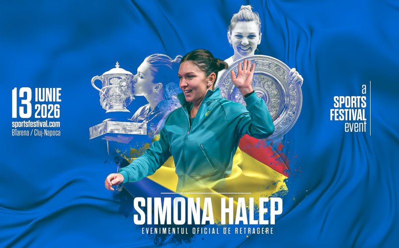 Sports Festival 2026. Începe preînregistrarea pentru accesul prioritar la bilete la retragerea Simonei Halep