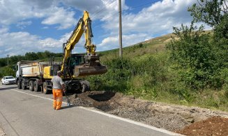 Un nou drum județean din Cluj a intrat în reparații. Ce lucrări se fac