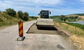 Un nou drum județean din Cluj a intrat în reparații. Ce lucrări se fac