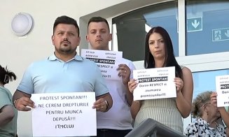 Protest spontan la Casa de Pensii Cluj: ”Ne cerem drepturile pentru munca depusă!”