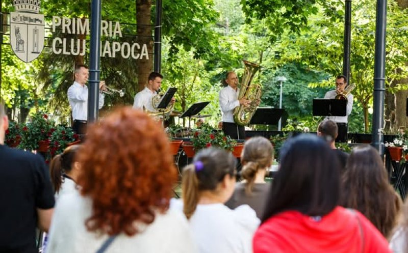 Concerte de fanfară în Parcul Central „Simion Bărnuțiu”