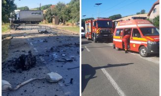 Tragedie pe șosea: Un TIR a spulberat un autoturism intrat pe contrasens. Șoferul a murit, iar o femeie din Cluj e rănită
