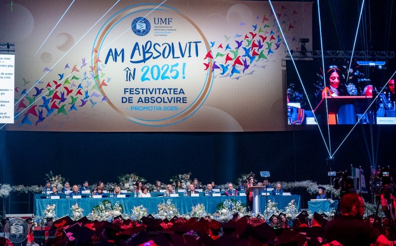 Promoția 2025 a absolvit UMF Cluj-Napoca. Rectorul Anca Buzoianu, discurs emoționant: “Voi nu veți trata pacienți, veți vindeca oameni”
