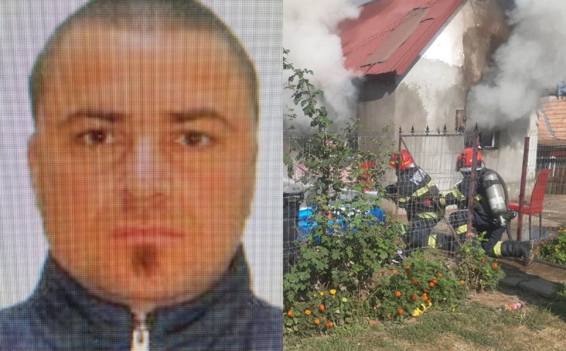 Suspectul care a incendiat o casă în care a murit o tânără este căutat în toată țara. Poliția: "NU vă apropiați de el!"
