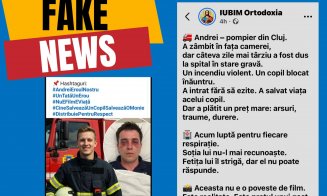 Atenție! Un fake news despre un pompier clujean „grav rănit” circulă online. Precizările ISU Cluj