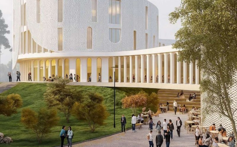 Campus Academic uriaș lângă Cluj-Napoca. Va avea bibliotecă, sală de sport, piscină, lac cu ponton, sere și ferme