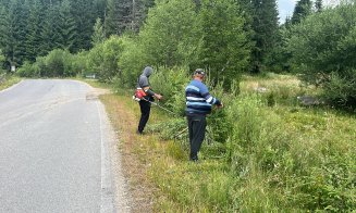 Intervenție pe un drum județean din Cluj după furtunile din ultimele zile. Ce lucrări se mai fac