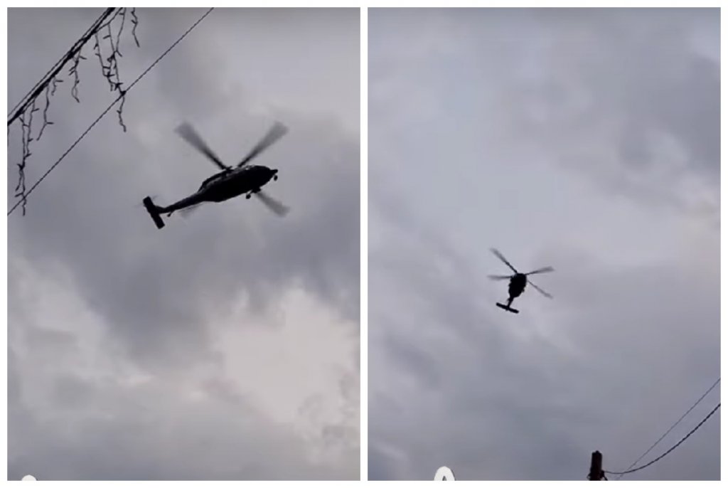 Elicoptere MAI au survolat mai multe comune din Cluj, duminică seara. Localnicii se tem că fugarul căutat pentru omor s-ar ascunde în zonă