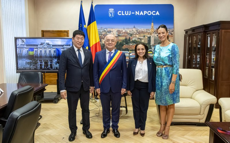 Morinari Watanabe, Președintele Federației Internaționale de Gimnastică, la Cluj-Napoca