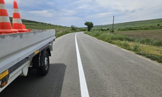 Marcaje rutiere pe sute de km de drumuri județene din Cluj. Au fost realizate și 45 de treceri de pietoni