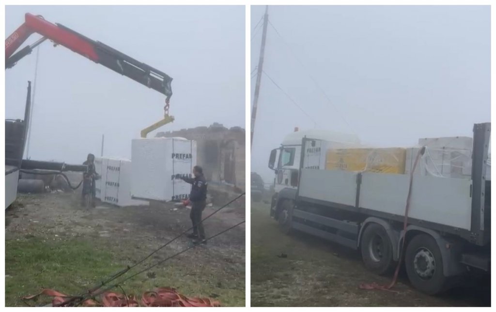 Mobilizare impresionantă pe Vlădeasa: tone de materiale duse la 1834 m altitudine pentru reconstrucția stației meteo