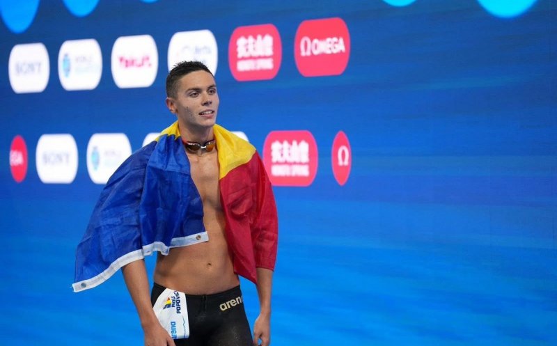 David Popovici, din nou campion mondial. A cucerit titlul la 100 de metri liber