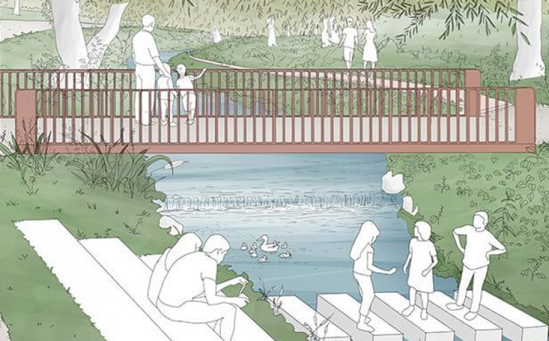 Un nou parc pe Canalul Morii: Primăria Cluj-Napoca propune un proiect de regenerare urbană cu finanțare europeană