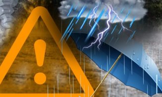 RO-ALERT: Cod Portocaliu de vreme rea pentru mai multe localități din Cluj