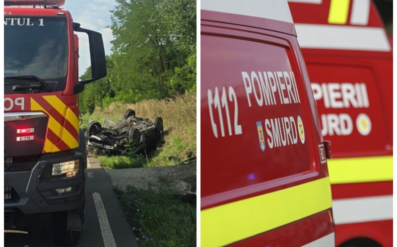 Cum s-a produs accidentul din Jucu, în urma căruia o femeie și doi copii au ajuns la spital