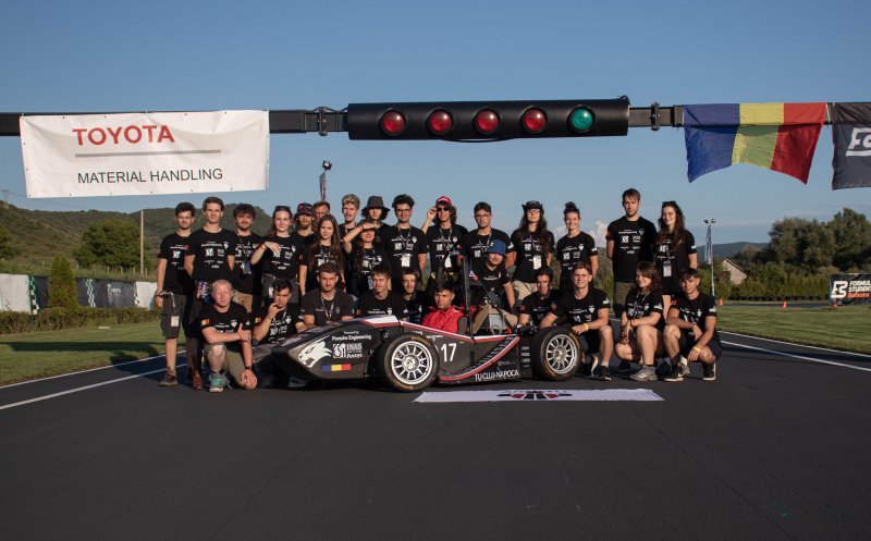 Studenții UTCN au prins podiumul cu noul monopost electric la Formula Student Balkans 2025
