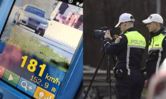 Tânăr de 20 de ani, prins cu 181 km/h pe un drum din Cluj. ADIO permis, dar să vezi ce amendă are de plătit!