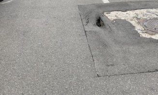 Asfaltul din Florești face ”gropițe” după ploaie / ”Grijă mare la cauciucuri!”