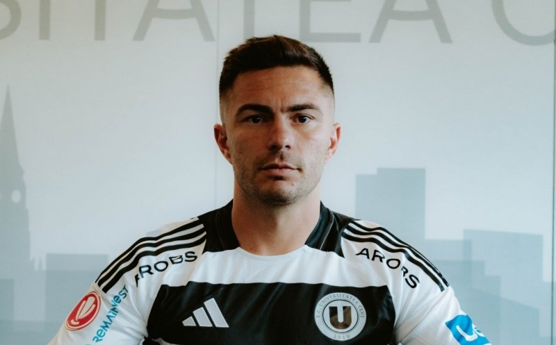 Alin Toșca, pregătit pentru aventura la "U" Cluj: "Voi da totul ca să ajut și să ne îndeplinim obiectivele"