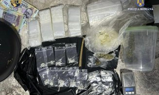 Tânăr de 21 de ani, prins cu „cristal”, 2MEC și sute de plicuri. Vindea droguri în Cluj de ani de zile