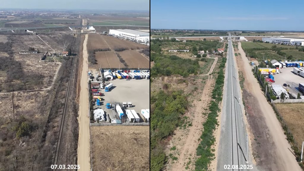 IMAGINI cu cei 7 kilometri de cale ferată nouă, parte a proiectului Cluj-Napoca – Episcopia Bihor – Frontieră Ungaria
