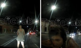 Incident neobișnuit pe străzile din Cluj-Napoca: o femeie a sărit în fața unei mașini și s-a urcat pe capotă