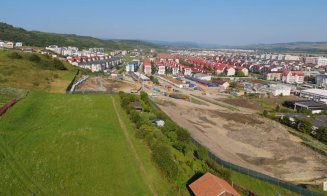 Șantierul metroului, în Florești, filmat din dronă. A început construcția puțului de lansare