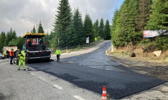 Se asfaltează drumul din stațiunea Băișoara până la pârtia Buscat