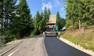 Se asfaltează drumul din stațiunea Băișoara până la pârtia Buscat