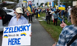 Proteste pro-Ucraina în Alaska înainte de întâlnirea Trump - Putin