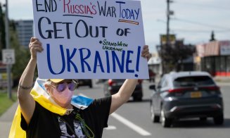 Proteste pro-Ucraina în Alaska înainte de întâlnirea Trump - Putin