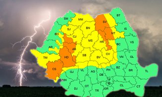 Clujul, vizat de vijelii / România, între furtuni și caniculă: Alerte cod portocaliu și cod galben