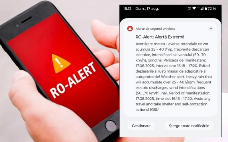 RO-Alert în Cluj-Napoca... după ce s-a dezlănțuit vijelia / Ce localități din județ mai sunt vizate de codurile de vreme severă