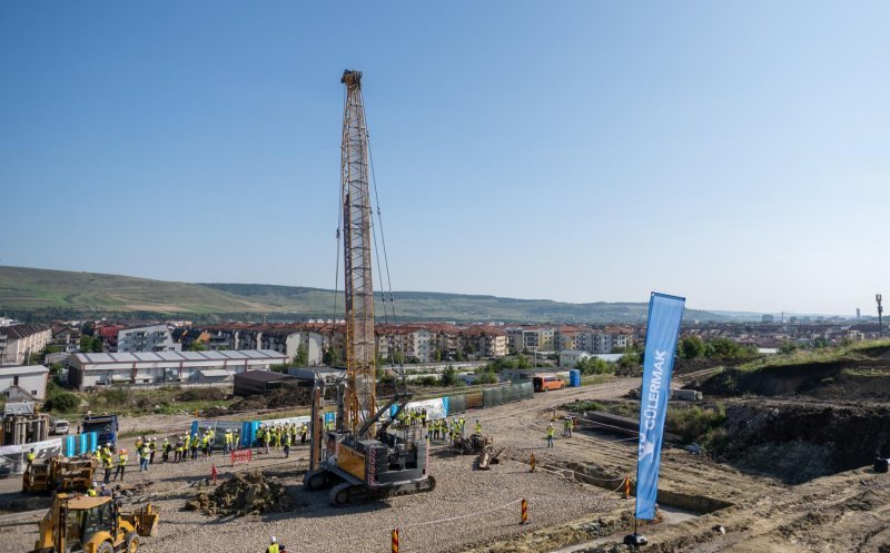 Metroul clujean intră în faza subterană. Viceprimarul Dan Tarcea, prezent pe șantier