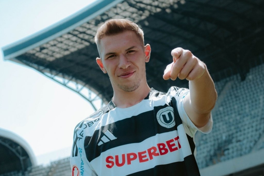 Andrei Gheorghiță, debut excelent la "U" Cluj. Ce spune cel mai nou "student" după primul meci în alb și negru