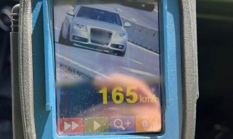 Șofer din Cluj prins cu 165 km/h. Poliția: "Podiumul inconștienței are noi «campioni»”