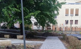 O parte dintre lucrările de amenajare din curtea complexului de Neuropsihiatrie sunt gata. Ce urmează
