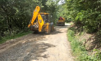 Reparații pe un important drum din zona de munte a județului Cluj