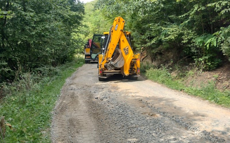 Reparații pe un important drum din zona de munte a județului Cluj