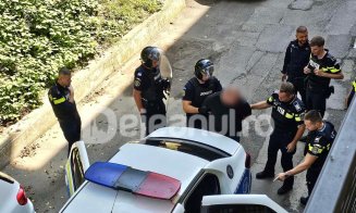 Operațiune de amploare cu spray lacrimogen și negociator, după furtul unui autoturism