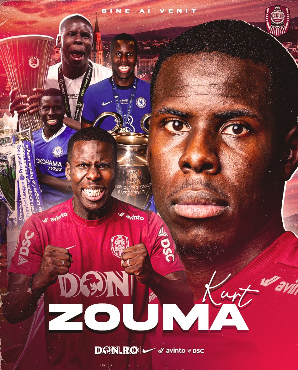 Kurt Zouma CFR Cluj