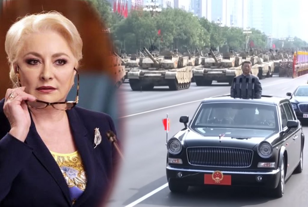Replica lui Dăncilă pentru ministrul de Externe, de la reunirea dictatorilor organizată la Beijing, unde Xi Jinping și-a arătat arsenalul nuclear