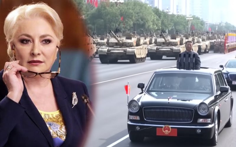 Replica lui Dăncilă pentru ministrul de Externe, de la reunirea dictatorilor organizată la Beijing, unde Xi Jinping și-a arătat arsenalul nuclear