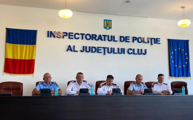 Bilanț IPJ Cluj 2025: peste 17.000 de intervenții și aproape 19 milioane de lei recuperați în primele 7 luni