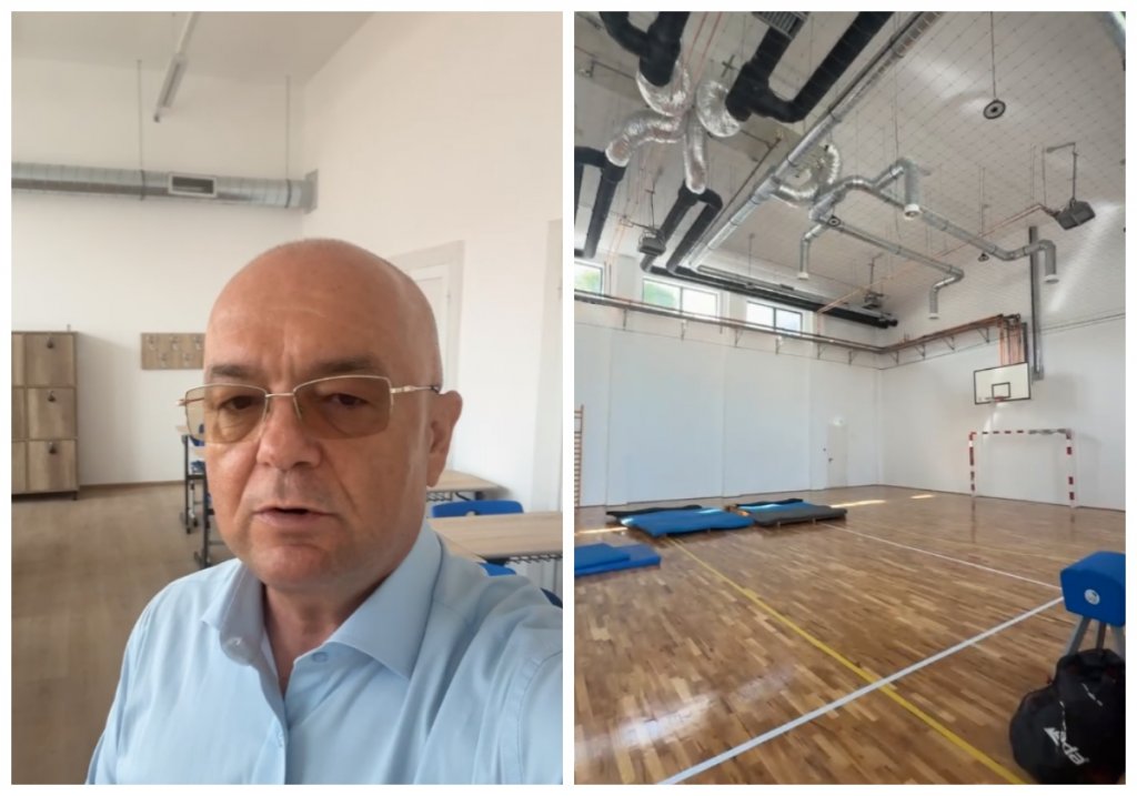 De ziua lui, primarul Emil Boc a verificat lucrările la o școală din Cluj aflată în modernizare