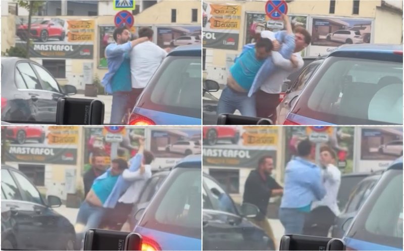 Scandal în trafic la Cluj-Napoca. Doi șoferi s-au luat la pumni