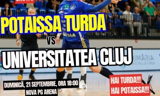 Meci de handbal plin de energie la Turda: Potaissa Turda vs Universitatea Cluj! Bilete și abonamente