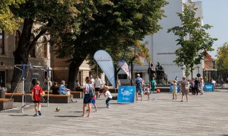 Cluj-Napoca devine din nou un teren de joacă în aer liber. Clujenii, invitați la mișcare: Fotbal, baschet, volei, badminton sau tenis de masă