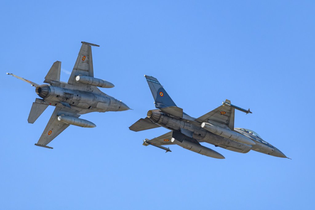 Intervenție la granița cu Ucraina: Două aeronave F16, ridicate de la sol, după ce o dronă a fost detectată în spațiul aerian al României