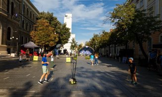Cluj-Napoca, un loc de joacă pentru toată familia în weekend. Cum s-au distrat clujenii: Imagini din centrul orașului